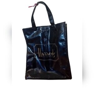 Vintage 90s British Harrod's Knightsbridge Super Logo Shopping Tote Bag Women's‎